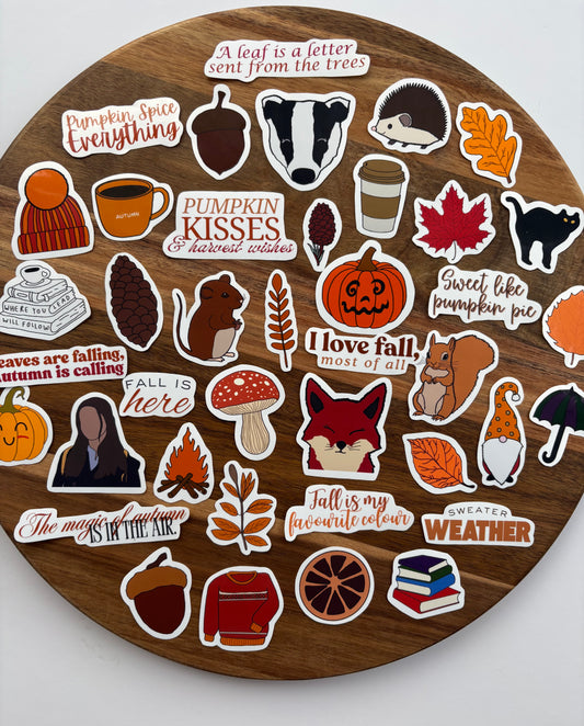 Autumn Themed Stickers