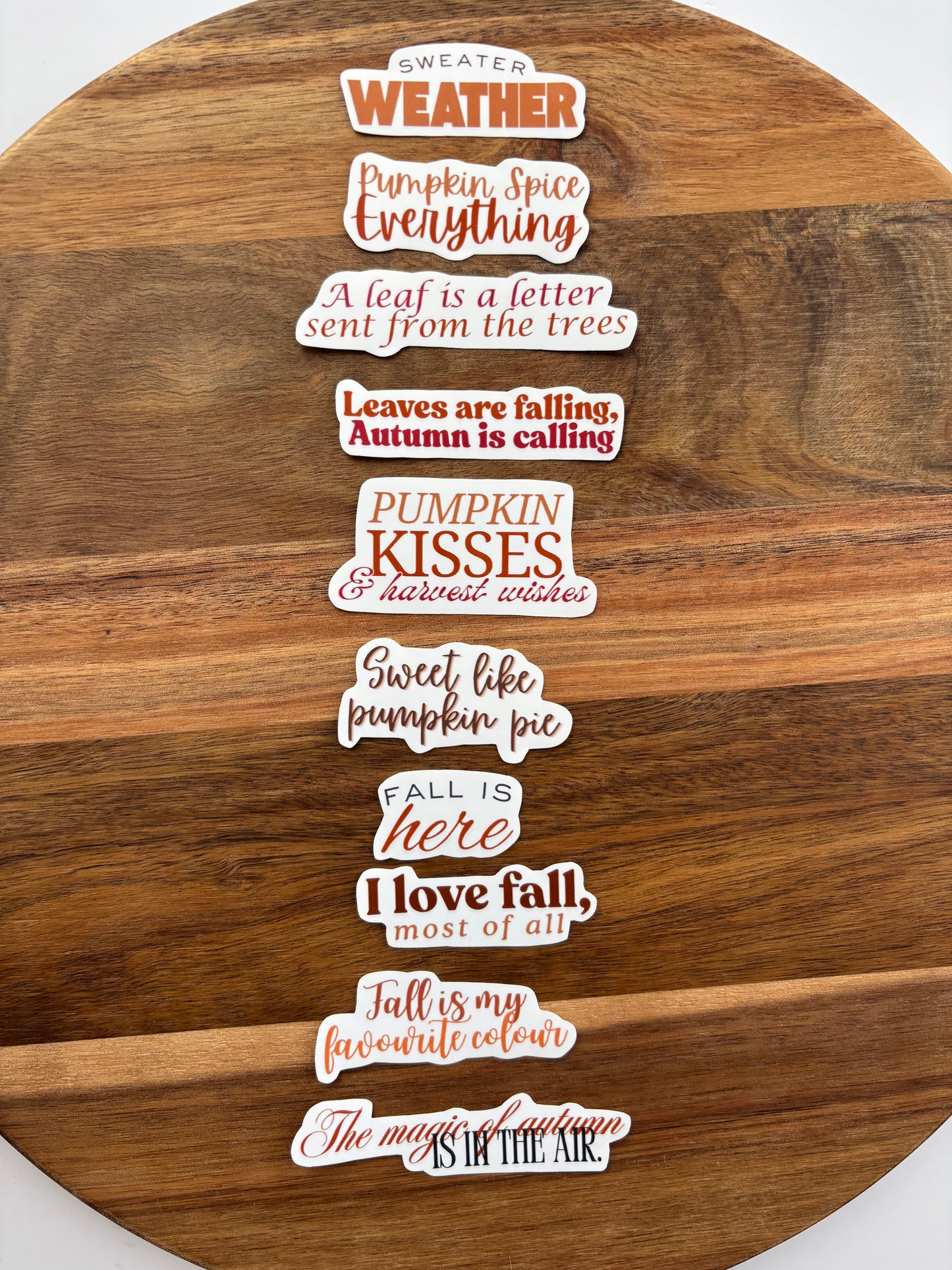 Autumn Themed Stickers